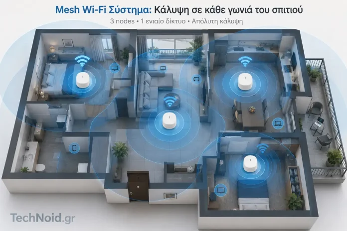 Wi-Fi σε όλο το σπίτι: Mesh, Powerline ή Extender — τι πραγματικά δουλεύει στα ελληνικά σπίτια; Wi-Fi σε όλο το σπίτι: Mesh, Powerline ή Extender — τι πραγματικά δουλεύει στα ελληνικά σπίτια;