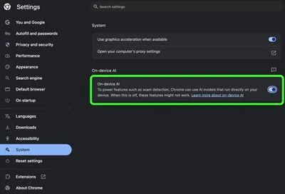 Λειτουργία AI Chrome