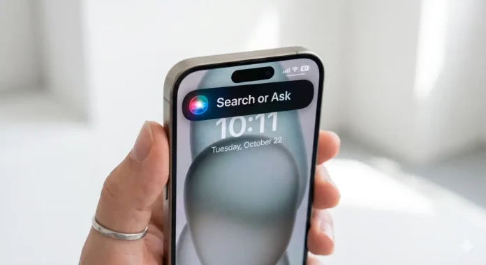 iPhone Pro με νέα Siri εφαρμογή iOS 27 στο Dynamic Island