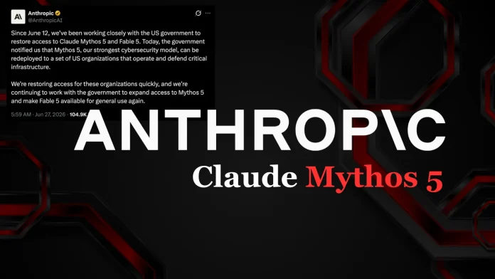 «Η Anthropic ανακοινώνει τον Claude Mythos 5 για κρίσιμες υποδομές» «Η Anthropic ανακοινώνει τον Claude Mythos 5 για κρίσιμες υποδομές»
