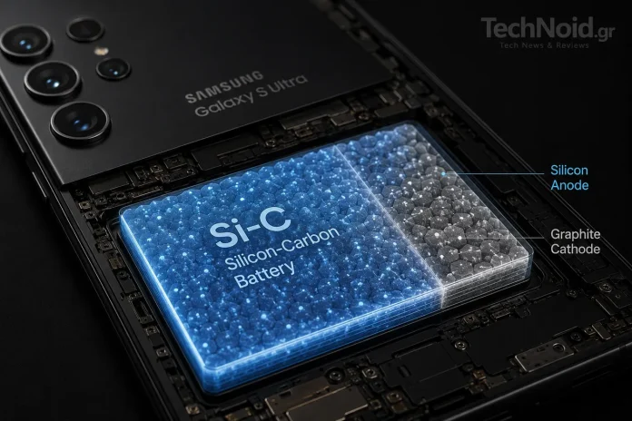 Samsung Galaxy S27 Ultra: Επιτέλους Μεγαλύτερη Μπαταρία — Ή Απλώς Μεγαλύτερη Υπόσχεση; Samsung Galaxy S27 Ultra μπαταρία silicon-carbon 6000 mAh