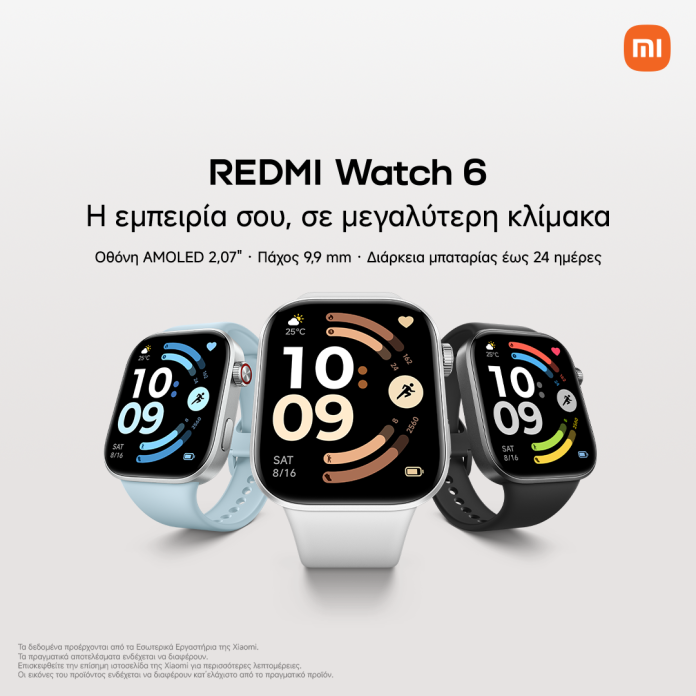 REDMI Watch 6: Ιδανικός σύντροφος για κάθε στιγμή σας REDMI Watch 6: Ιδανικός σύντροφος για κάθε στιγμή σας