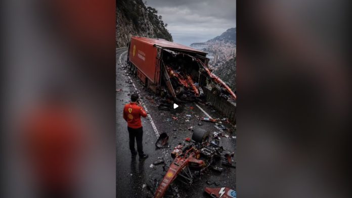 «AI βίντεο νταλίκας της Ferrari σε τροχαίο στην πορεία για Μονακό» «AI βίντεο νταλίκας της Ferrari σε τροχαίο στην πορεία για Μονακό»