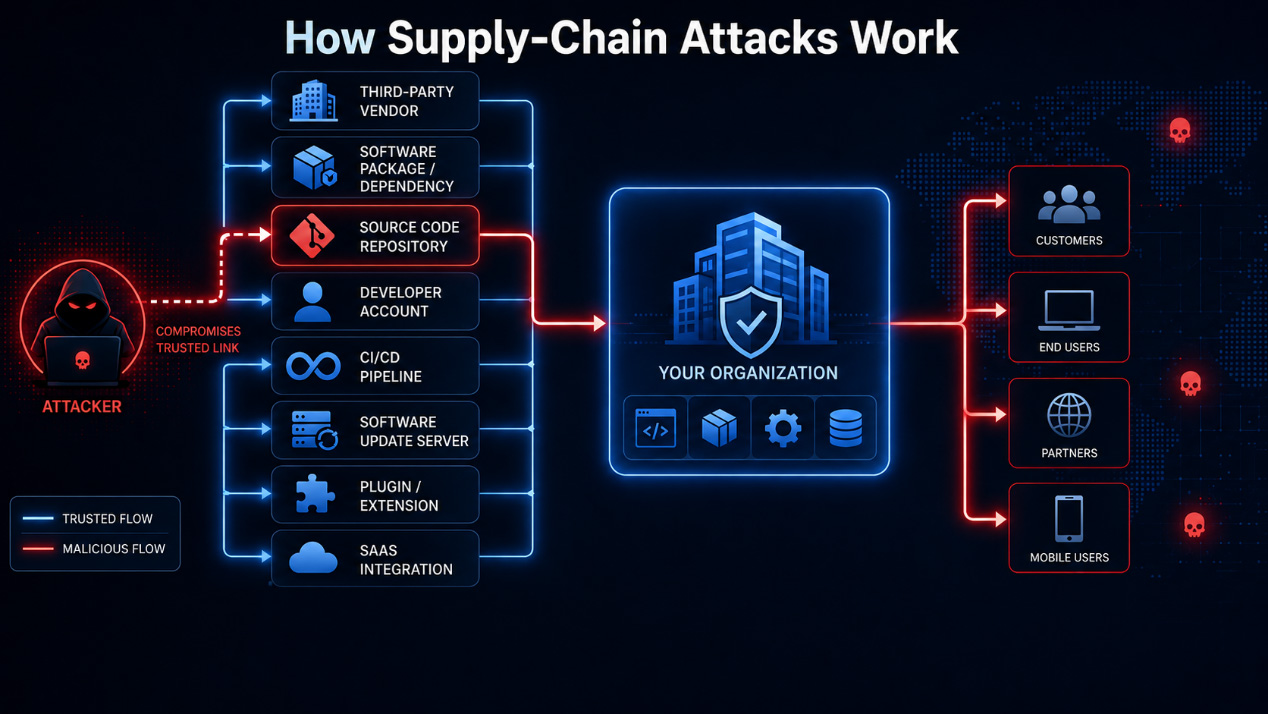 Supply Chain Attack Flow