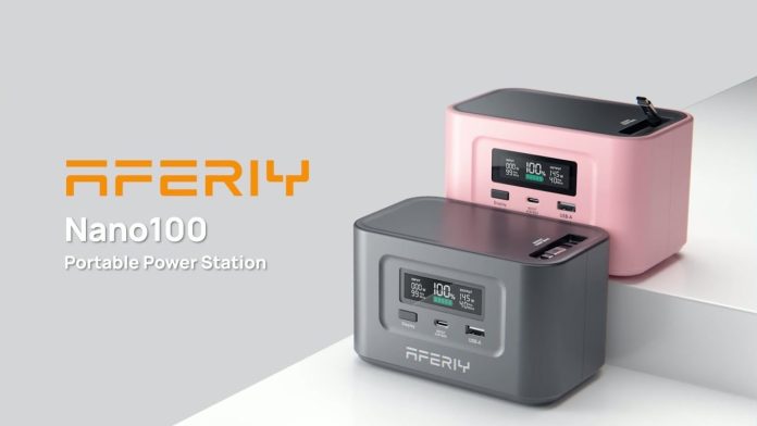 AFERIY Nano100: Φορητή Σταθμός Ρεύματος 100W για Αεροπλάνο AFERIY Nano100: Φορητή Σταθμός Ρεύματος 100W για Αεροπλάνο