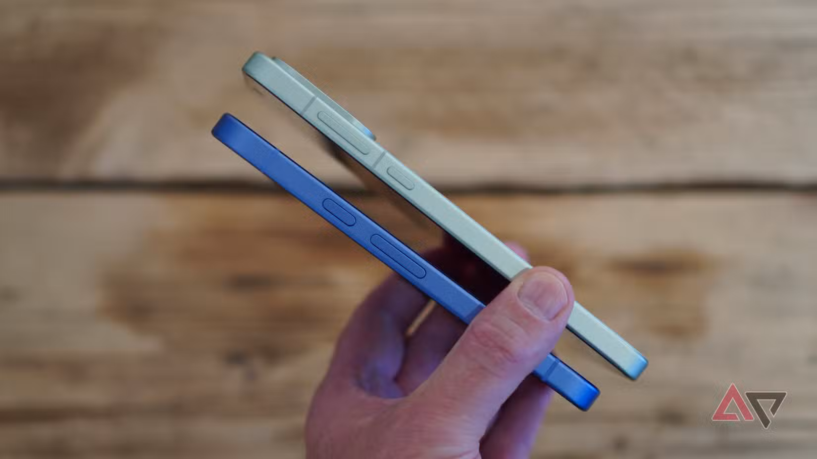 The side of the Google Pixel 10a and OnePlus 15R