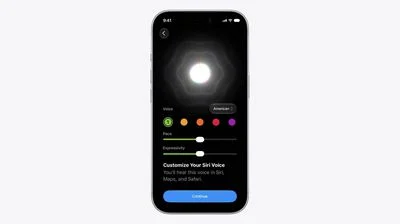 Προσαρμογή φωνής siri