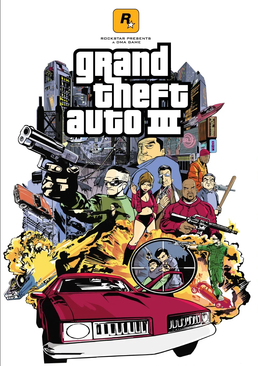 To εξώφυλλο του Grand Theft Auto 3.