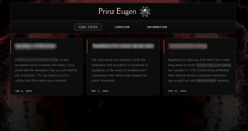 Θύματα του Prinz Eugen