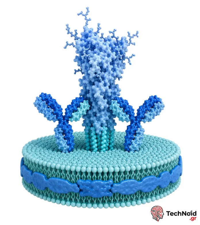 Nanodisc με ενσωματωμένη ιική πρωτεΐνη και αντισώματα που προσδένονται στη βάση