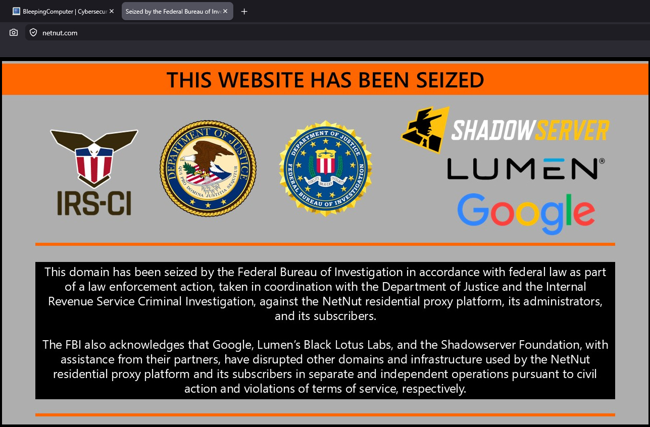 Διακοπή του τομέα NetNut