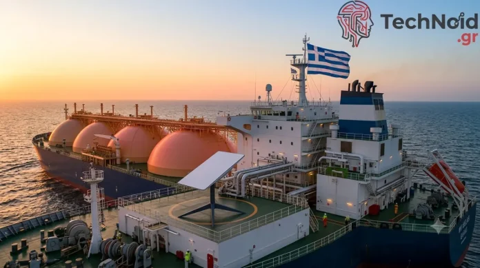 Starlink dish σε δεξαμενόπλοιο του Ομίλου Αγγελικούση στη μέση του ωκεανού