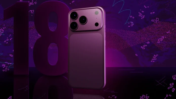 iPhone 18 Pro in purple colour