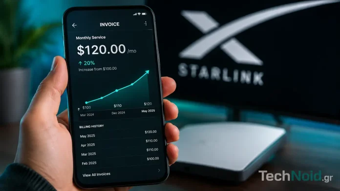 Starlink invoice raise up