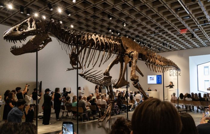 T-Rex 70 εκατ. ετών: Πωλήθηκε σκελετός 11,5 μέτρων στη Νέα Υόρκη T-Rex 70 εκατ. ετών: Πωλήθηκε σκελετός 11,5 μέτρων στη Νέα Υόρκη