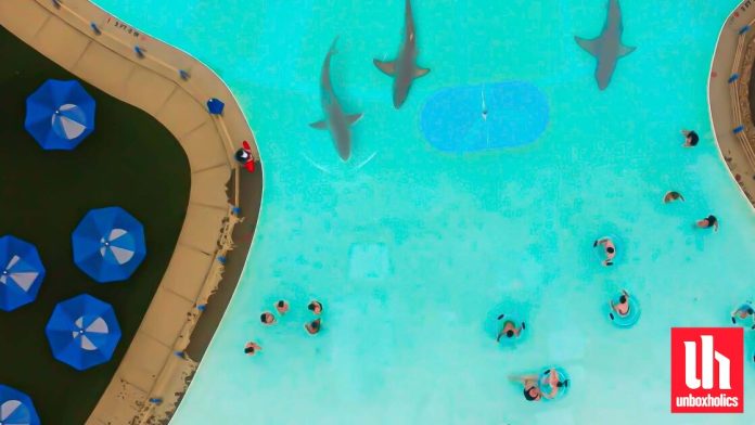 Καρχαρίες προκαλούν τρόμο στο trailer του Water Park Shark Καρχαρίες προκαλούν τρόμο στο trailer του Water Park Shark