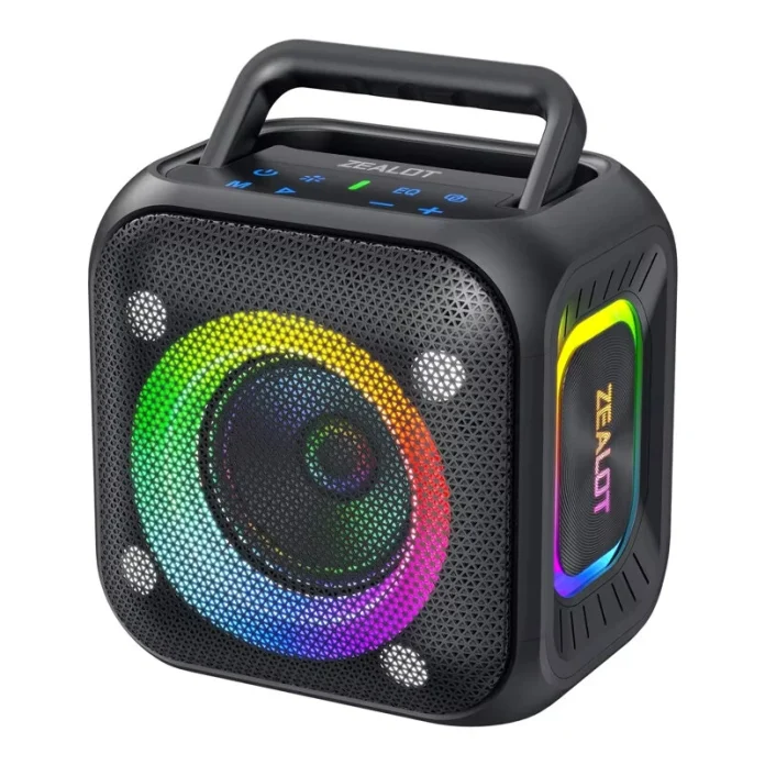 Zealot PT01: Ασύρματο Ηχείο 30W με RGB Φώτα για Πάρτι Zealot PT01: Ασύρματο Ηχείο 30W με RGB Φώτα για Πάρτι