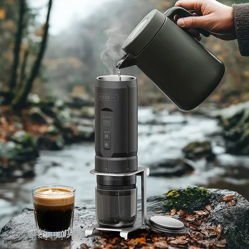 HiBREW H4C: Φορητή εσπρεσιέρα με θέρμανση νερού για καφέ παντού HiBREW H4C: Φορητή εσπρεσιέρα με θέρμανση νερού για καφέ παντού