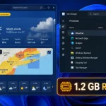 Windows 11: Η εφαρμογή καιρού καταναλώνει 1.2GB RAM