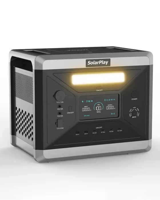 SolarPlay Q2501 Portable Power Station 2160Wh με ισχύ 2400W και 14 εξόδους
