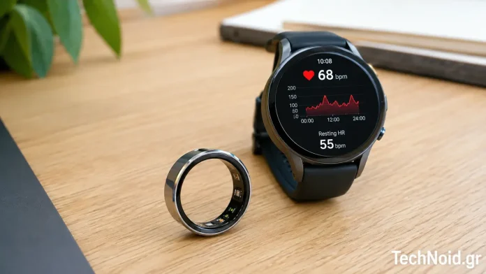 Σύγκριση smart ring και smartwatch στο γραφείο